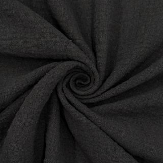 Țesătură din bumbac SLUB WASHED black