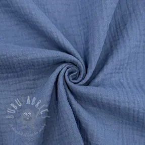 Mușelină midnight blue ORGANIC