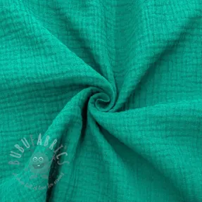 Mușelină dark teal ORGANIC