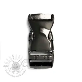 Cataramă trident metalică 25 mm anthracite