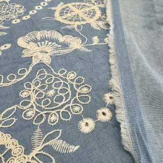 Țesătură din bumbac JEANS Embroidery Buttercup
