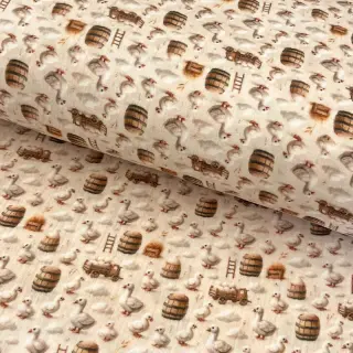 Mușelină Little farm animals design C digital print