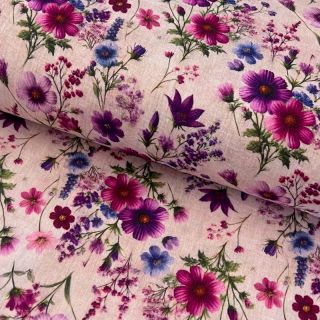 Mușelină Flower sea design D digital print