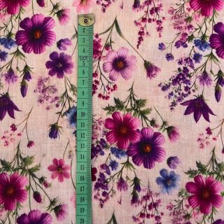 Mușelină Flower sea design D digital print