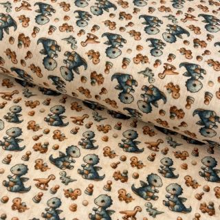 Mușelină Baby dino design B digital print