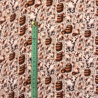 Mușelină Little farm animals design B digital print