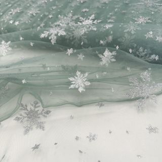 Tul pentru TUTU Crystal old green