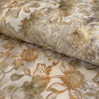 Țesătură din bumbac TIE DYE EMBROIDERY Swingy design A