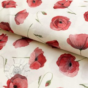 Țesătură din bumbac Watercolour Poppy