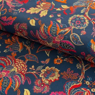 Țesătură decorativă jacquard Inaya bleu