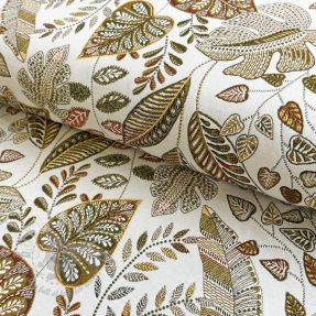 Țesătură decorativă jacquard Euphoria blanc kaki