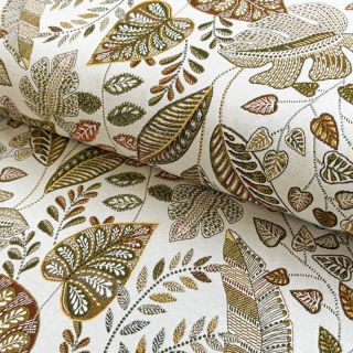 Țesătură decorativă jacquard Euphoria blanc kaki