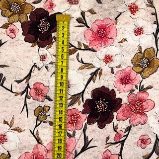 Viscoză RAYON POPLIN Flowy flowers design D digital print