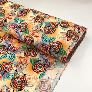 Viscoză RAYON POPLIN Feathers design D digital print