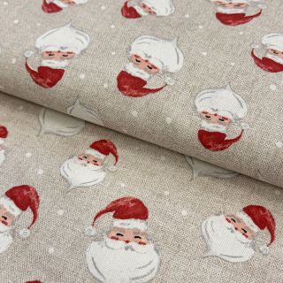 Țesătură decorativă premium Santa Funny Face