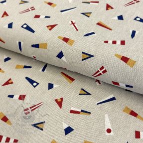 Țesătură decorativă Linenlook Little Maritime Flags