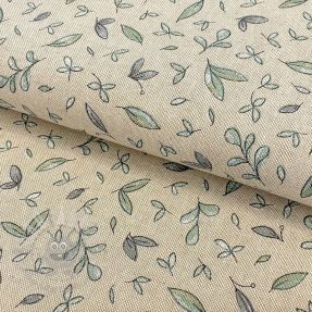 Țesătură decorativă Linenlook Leaf soft watercolor