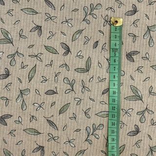 Țesătură decorativă Linenlook Leaf soft watercolor