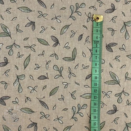 Țesătură decorativă Linenlook Leaf soft watercolor