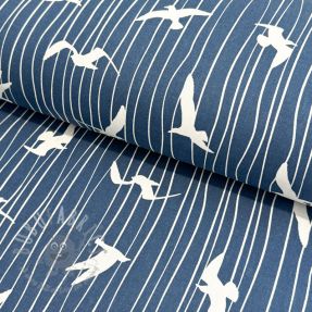 Țesătură decorativă Iconic Seagull Stripe na