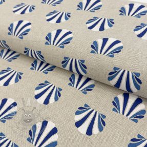 Țesătură decorativă Linenlook Seashell blue