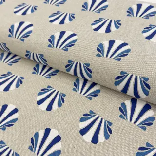 Țesătură decorativă Linenlook Seashell blue