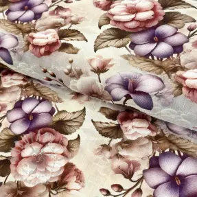 Viscoză cu in Casia design C digital print
