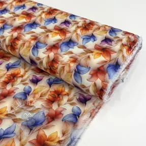 Viscoză RAYON POPLIN Leafs design D digital print