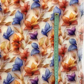 Viscoză RAYON POPLIN Leafs design D digital print