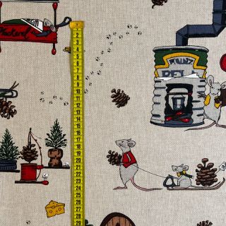 Țesătură decorativă Linenlook Cosy Mouse