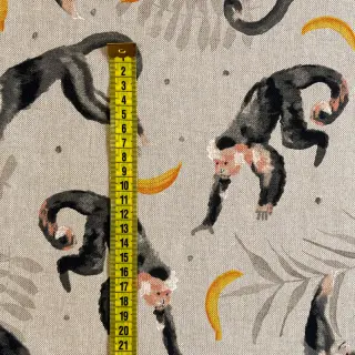 Țesătură decorativă Linenlook Monkey Bananas