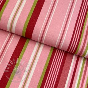 Țesătură decorativă Linenlook Stripe in stripe pink