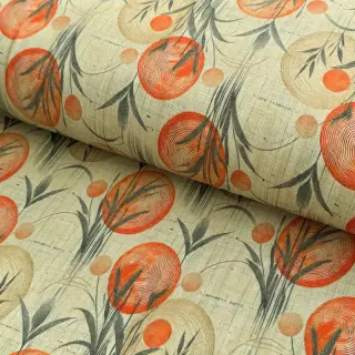 Tricot VISCOSE Enjoy The Silence orange digital print