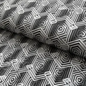 Tricot VISCOSE Structure grey digital print