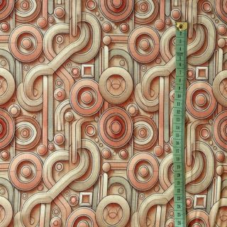 Tricot VISCOSE Unity orange digital print