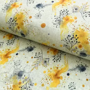 Tricot VISCOSE Soothing Fields yellow digital print