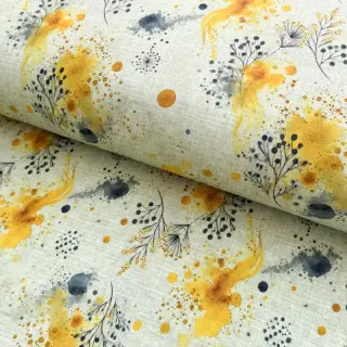 Tricot VISCOSE Soothing Fields yellow digital print