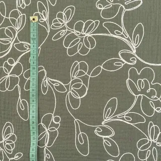 Mușelină EMBROIDERY Climbing flowers pickle
