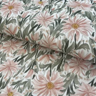 Mușelină Bunches of flowers digital print
