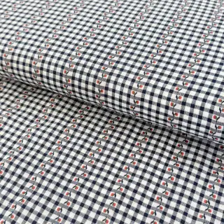 Țesătură din bumbac JACQUARD Climbing navy