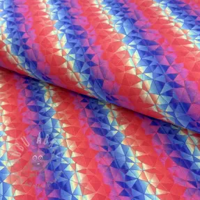 Tricot Kaleido rainbow dark digital print
