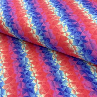 Tricot Kaleido rainbow dark digital print