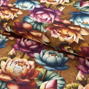 Viscoză cu in Marigold design C digital print