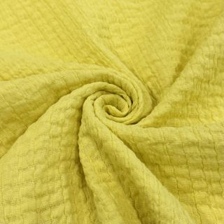 Țesătură din bumbac STRETCH Baby yellow