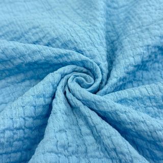 Țesătură din bumbac STRETCH Baby blue