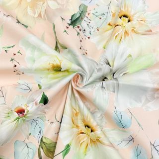 Țesătură din bumbac SATIN Oahu pink digital print