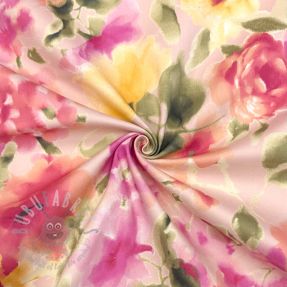 Țesătură din bumbac SATIN Kauai pink digital print