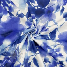 Țesătură din bumbac SATIN Kauai blue digital print