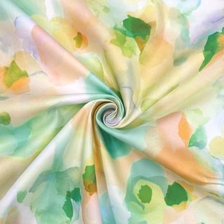 Țesătură din bumbac SATIN Niihau green digital print