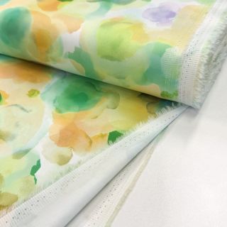 Țesătură din bumbac SATIN Niihau green digital print